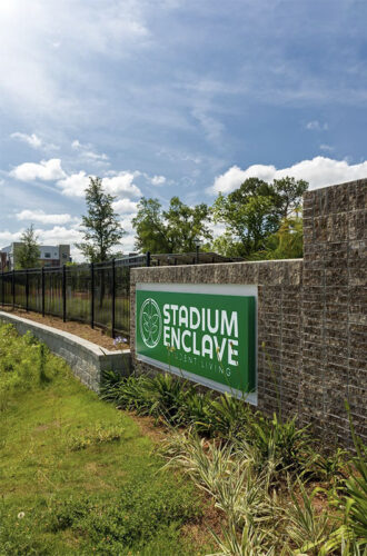 Stadium Enclave property sign