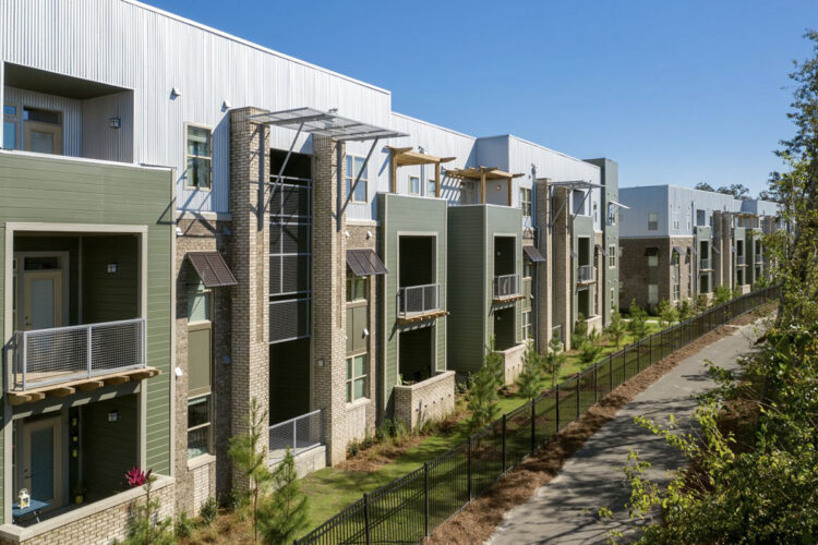 Apartment building exterior